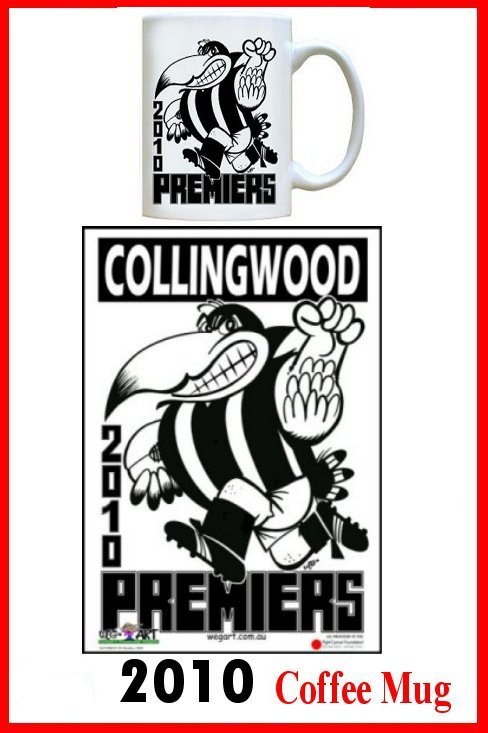 Collingwood 2010 Poster & 2010 Coffee Mug Promo